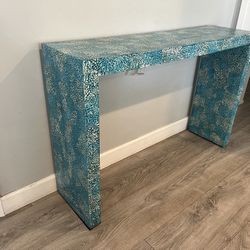 Mosaic Turquoise 35.5” Console Table 