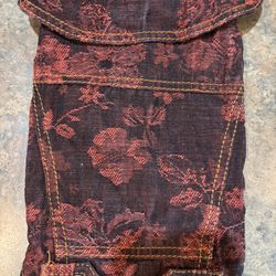 Dog fall Jean coat with corduroy lining. Dog jacket. XS 