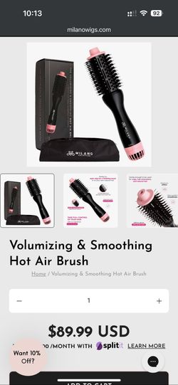 Milano Collection Hot Air Brush NEW