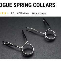 3 pairs Of Spring Barbell Clamps