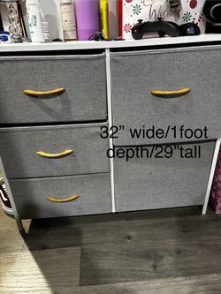 Small Fabric Dresser $15