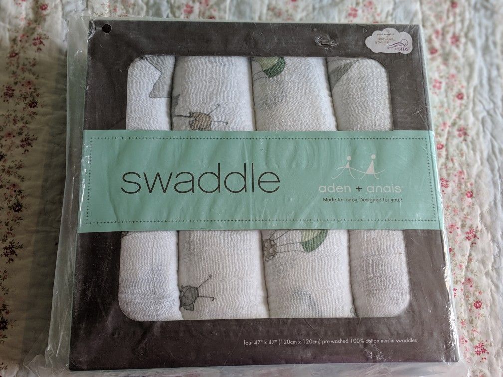 Aden and Anais swaddle blankets