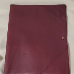 Chanel Leather Clutch Envelope - paper holder