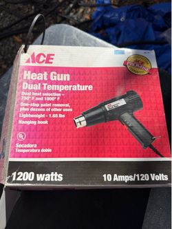 The Ace Heat Gun Dual Temperature is a corded