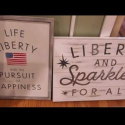 USA Wooden Signs