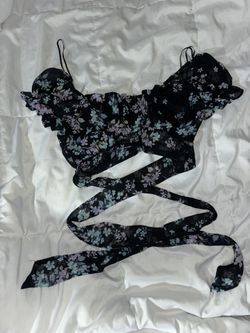 Mesh Floral Top Size Small