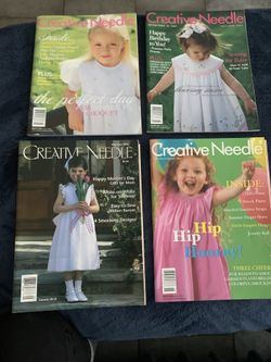 Vintage sewing and smocking magazines With Patterns