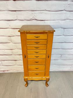 Oak Jewelry Armoire