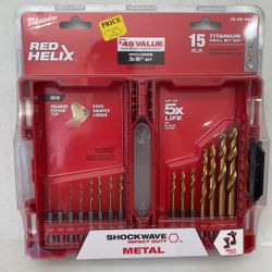 Milwaukee SHOCKWAVE Impact-Duty Titanium Drill Bit Set (15-Piece)