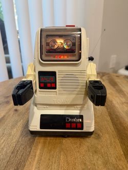 Vintage TOMY Chatbot Cassette Player Robot (For Parts or Repair) 1980s