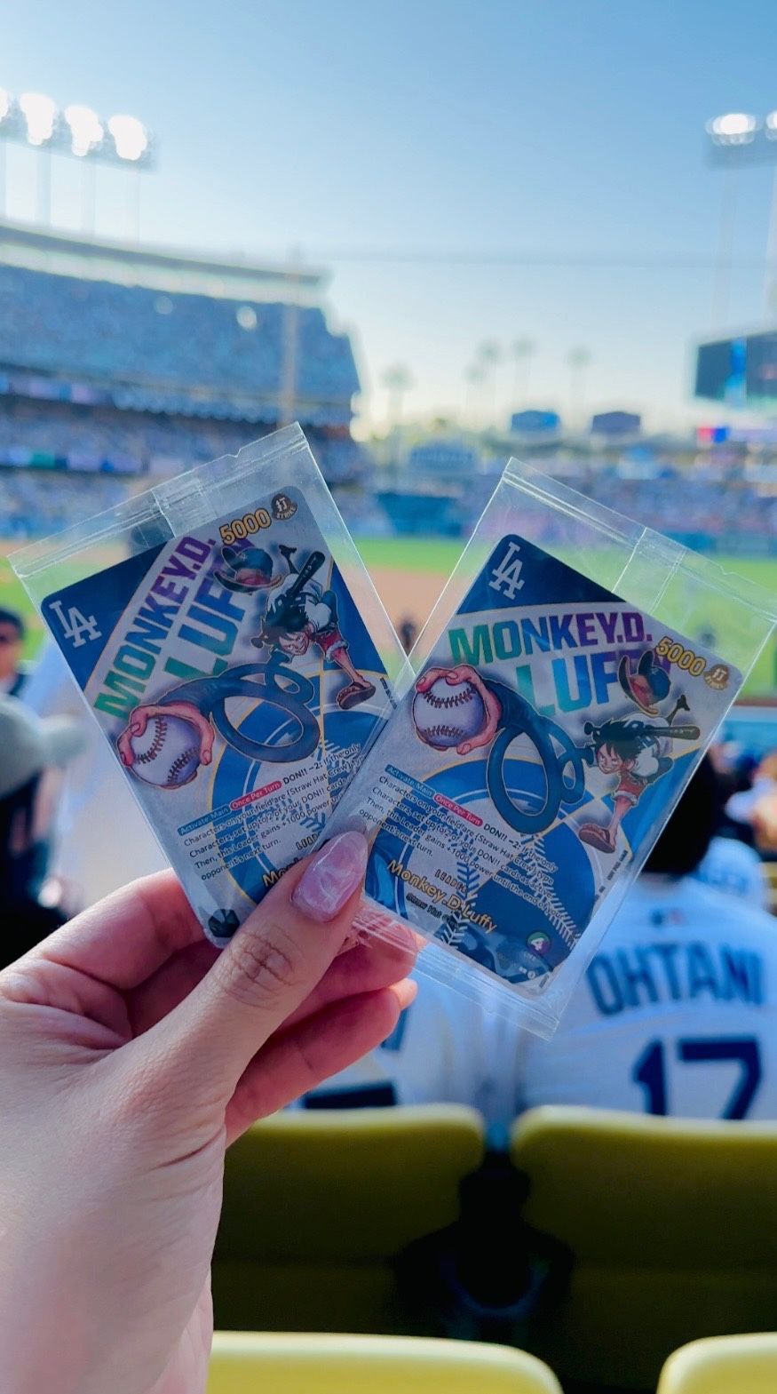 DODGERS X ONE PIECE Collab MONKEY D. LUFFY 7/03/25 Sealed