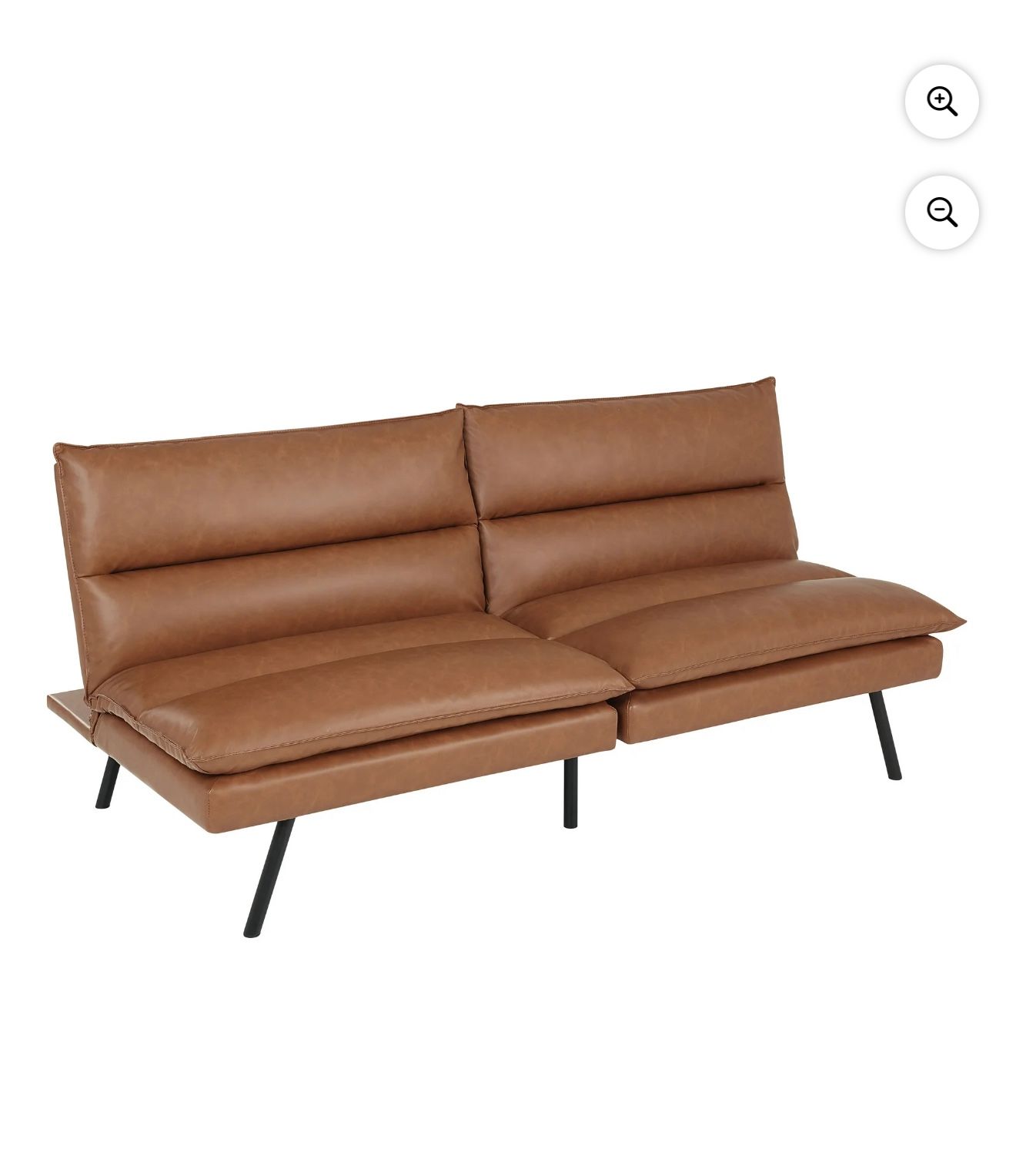 Brand New Brown Leather Futon