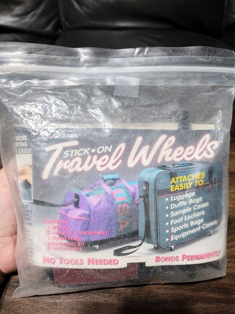 NEW Vintage Luggage Bag Travel Wheel Kit