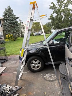8 ft aluminum step ladder