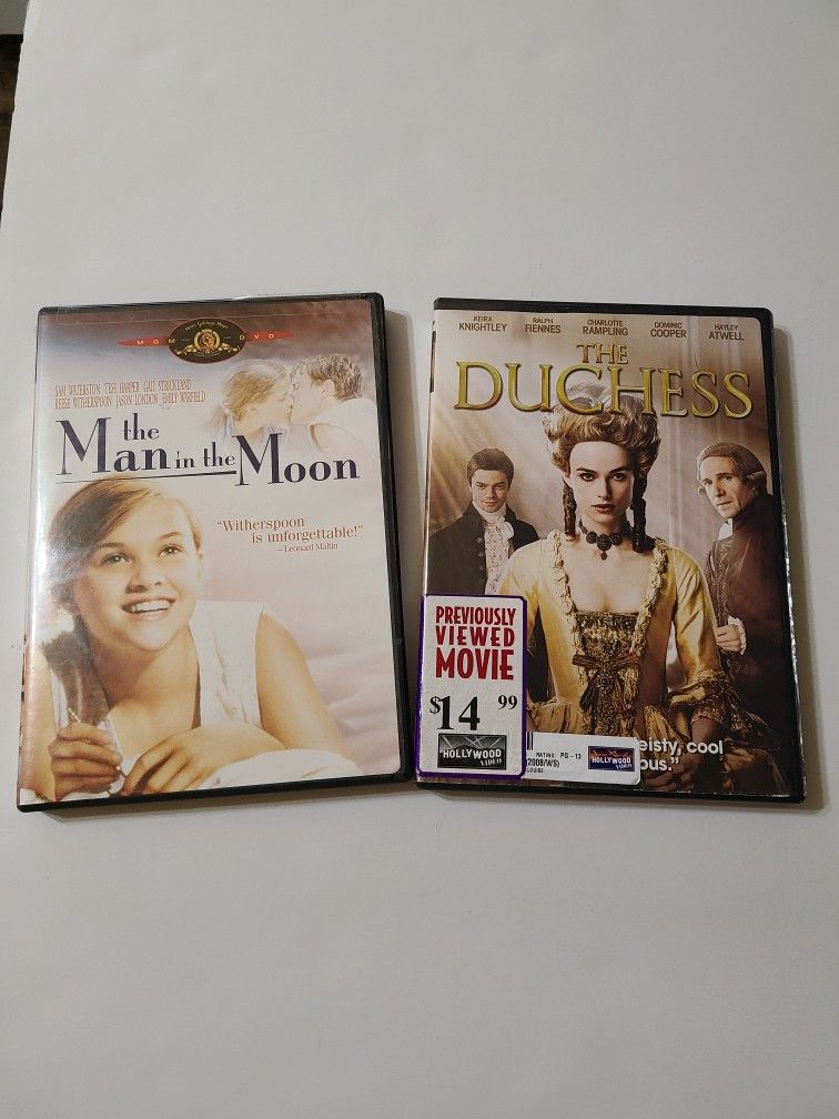 TWO DVD MOVIES - DRAMA & ROMANCE, $1.00 EACH 
