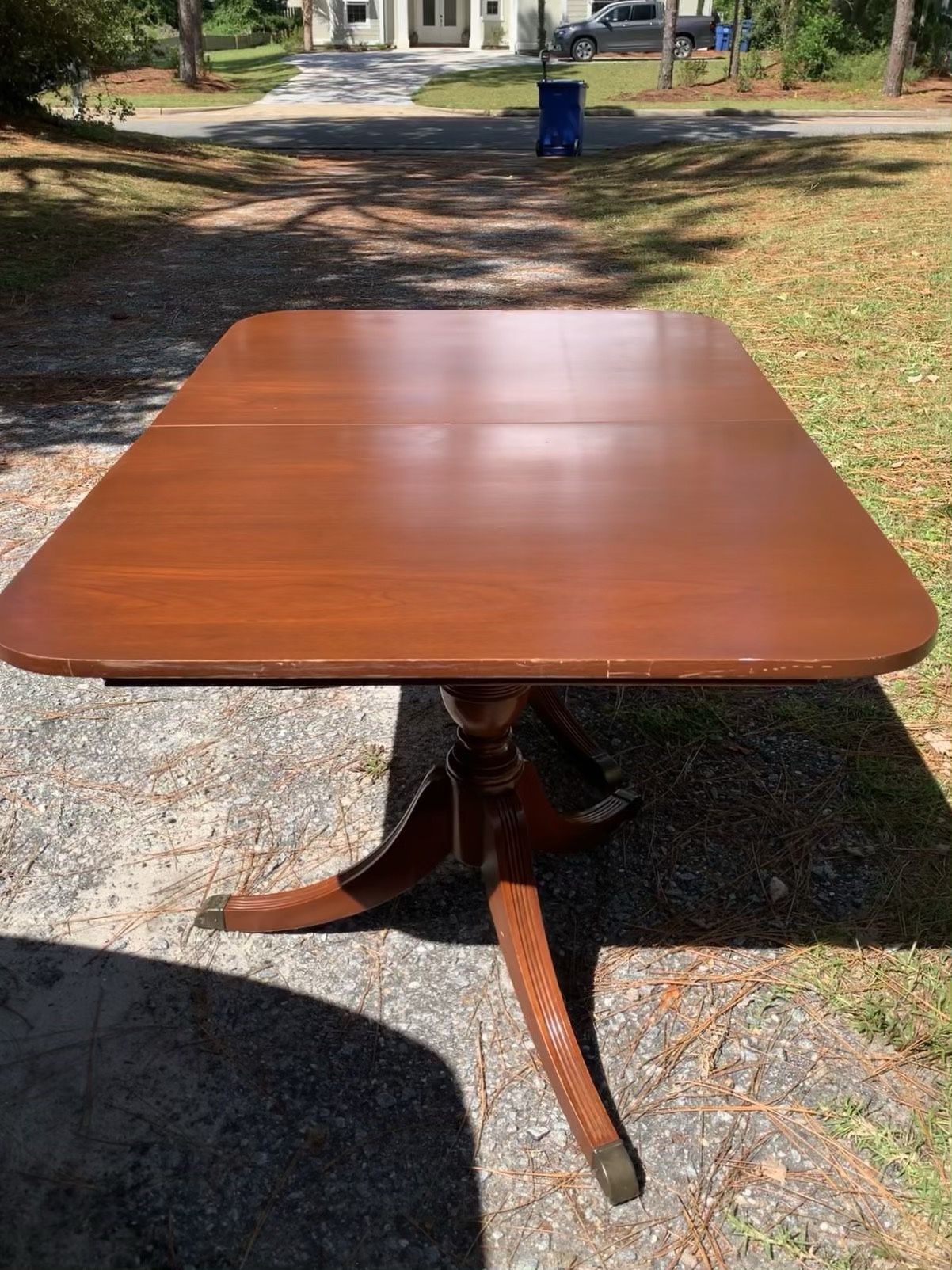 Dining table double pedestal  REDUCED  $125