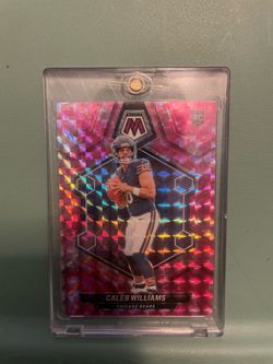 Caleb Williams Mosaic Pink Camo Rookie Card