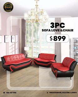 🔥Brand New 3 piece Sofa Set multiple Colors Available Instock Now for Pickup OR Delivery🔥