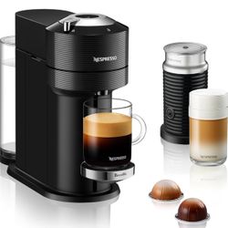 Nespresso Vertuo Next Premium Coffee and Espresso Maker by Breville with Aeroccino Milk Frother