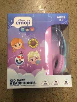 New emoji frozen kids headphone