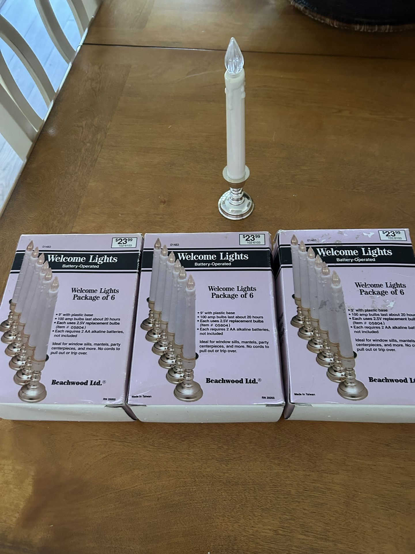 18 Battery Operated Welcome Lights - 3 Packages of of 6.
