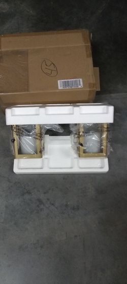 Home Reflections Set of 2 Gold Decorative Lantern Candle Holders