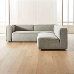 CB2 Grey Sectional Couch 