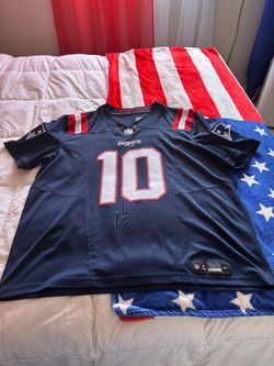 New England Patriots Drake Maye Nike Vapor FUSE Jersey. Color: Navy. Size: 2XL