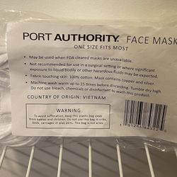 Blank wwhite face mask (4pck)