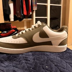 Selling Brand new Men Nike Court Vision Lo  Color Olive Green Size 11 