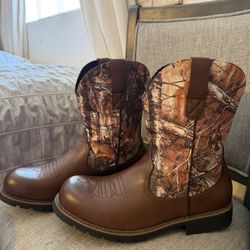 Camo Western Cowboy Boots Size 9.5 ✨New✨