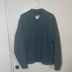 Light Blue Bomber Jacket