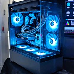 CUSTOM BUILT LIQUID COOLED GAMING PC/NVIDIA RTX GPU/RYZEN 5 CPU/1TB HD
