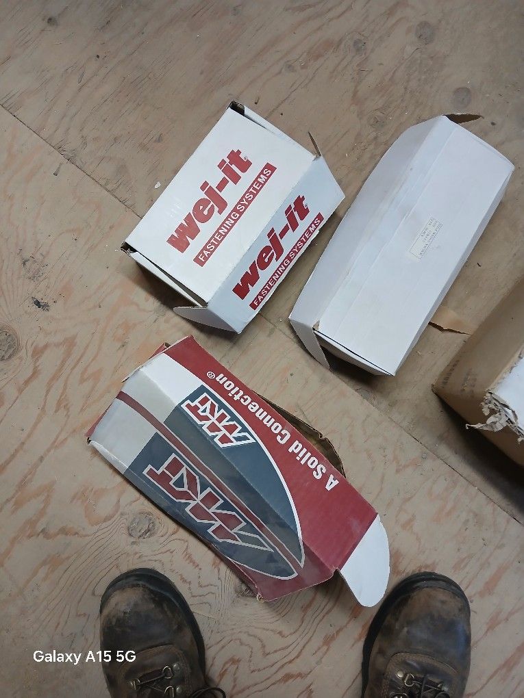 300 - 1/2" X 5-1/2" WEDGE BOLTS $75