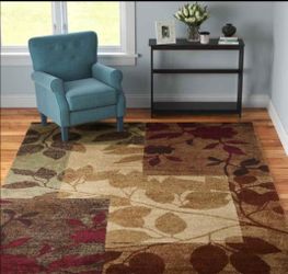 Floral Beige/Brown/Burgundy Red Area Rug