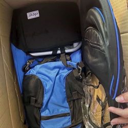 ClevrPlus Cross Country Baby Backpack Carrier, Blue, Toddler Hiking Backpack with Comfortable Seat, Adjustable Straps & Belt, Foldable Frame Lightweig