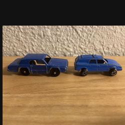 Vintage Tiny Tootsie Toy Cars And Tiny Black Sedan
