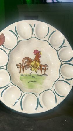 Vintage devil egg  serving dish