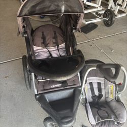 Jogger Baby  Stroller With Car Seat 