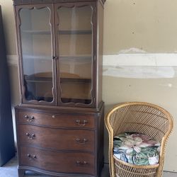 Antique Mid-Century Landstrom Rockford Tall Hutch - Free Delivery 
