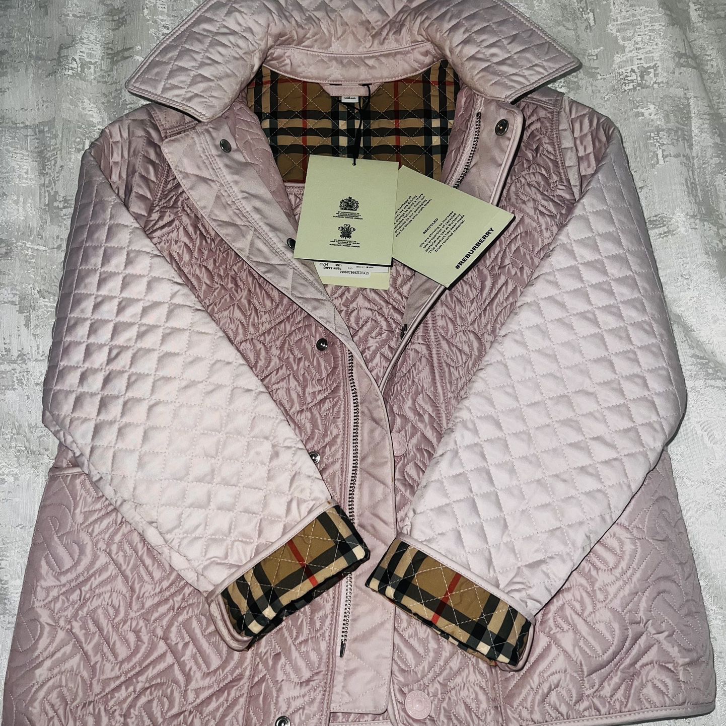 1000% Authentic Burberry Quilted Girls Jacket  