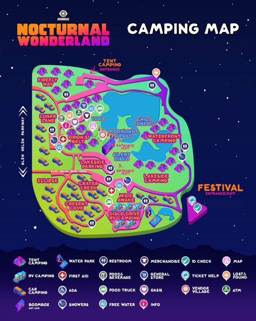 Tent Camp Pass For nocturnal Wonderland