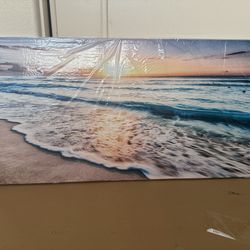Beach Canvas Wall Art - 48”L x 24”W