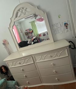 Dresser with mirror