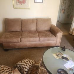 2 Piece Sectional Light Brown