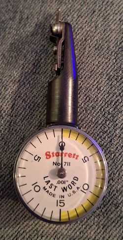 STARRETT 711 LAST WORD DIAL TEST INDICATOR