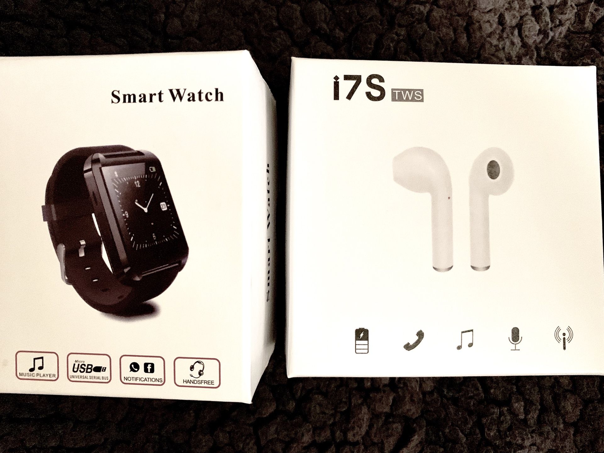 Smart watch & wireless earbuds