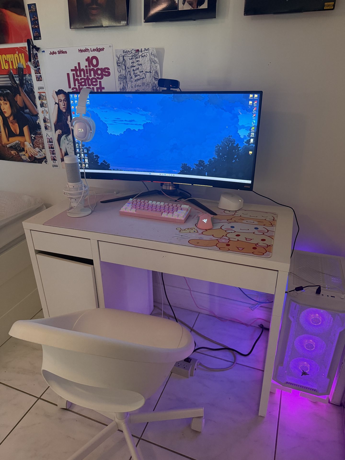 Pc + Mouse + Headphones + Keyboard + Mic