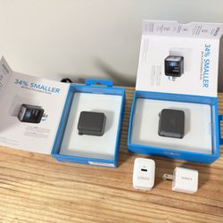 Anker GAN Nano ii 45W (2 Units), 20W (2 Units) PD Chargers