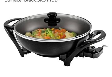 New In The Box OVENTE Electric Wok with Nonstick Coating, 13 In